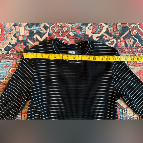 Reformation Black And White Striped Mini Dress Sz S - Picture 4 of 8